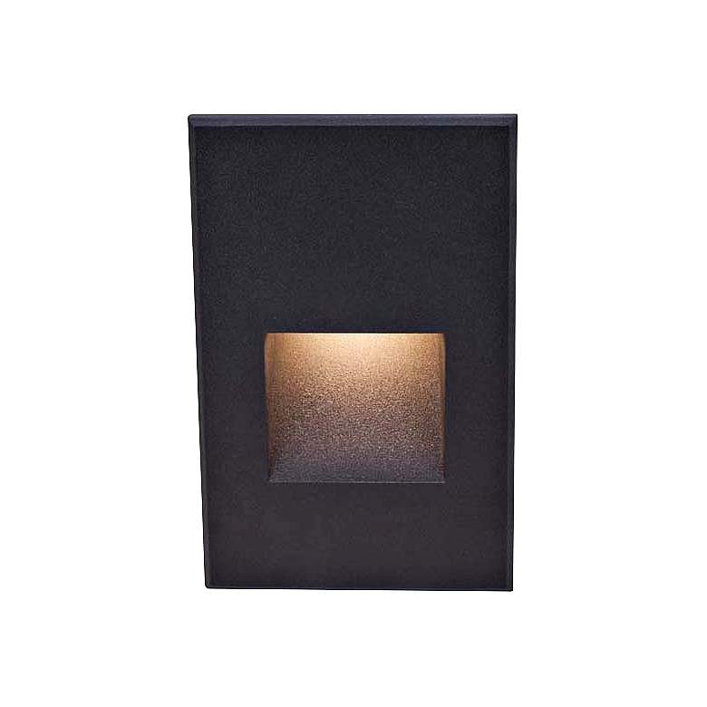 Image 1 WAC LEDme® 5" High Black Step Light