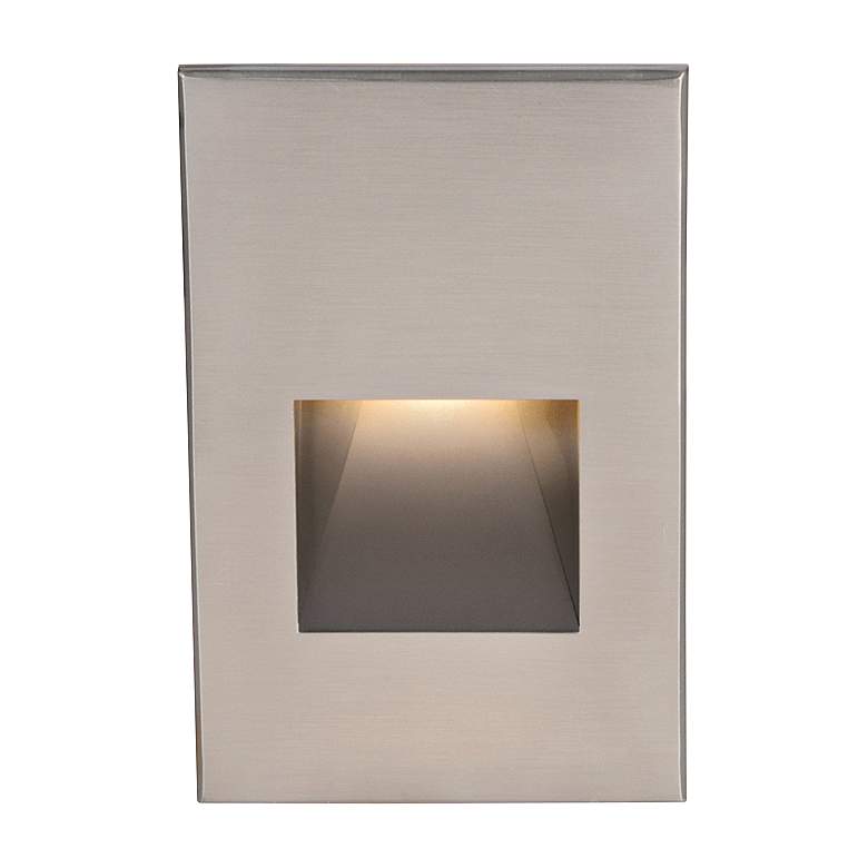 Image 1 WAC LEDme® 5" High Brushed Nickel Step Light
