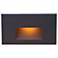 WAC LEDme 5" Wide Black Horizontal Amber LED Step Light
