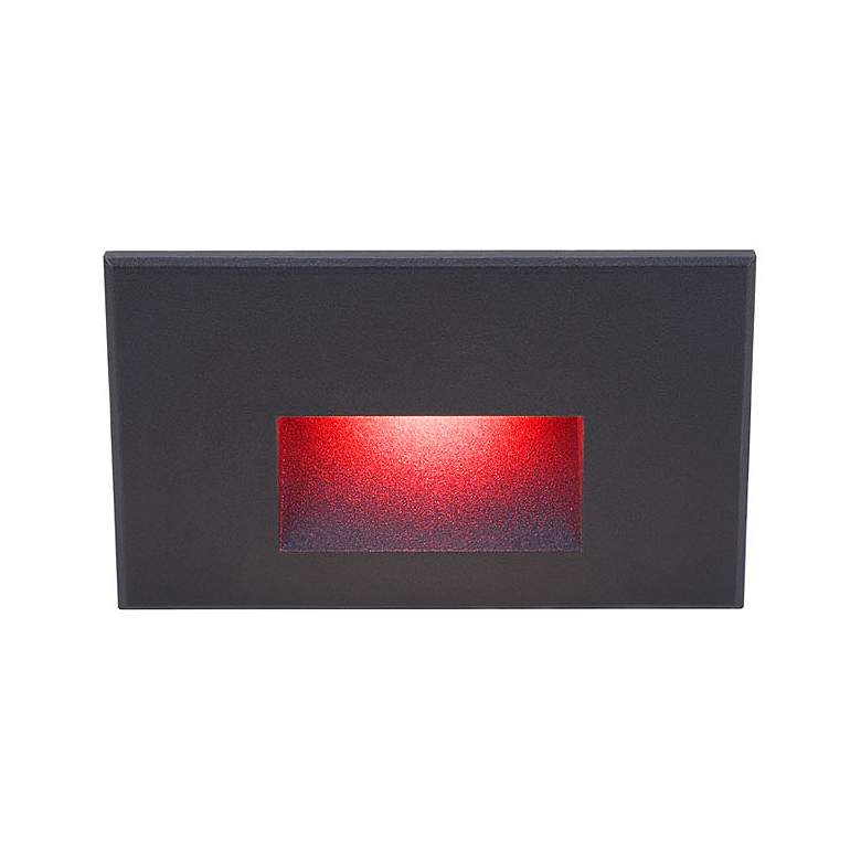 Image 1 WAC LEDme 5" Wide Black Horizontal LED Step Light
