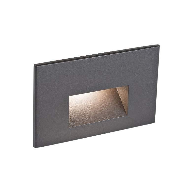 Image 1 WAC LEDme 5" Wide Bronze Horizontal 3000K Low Voltage LED Step Light