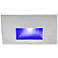 WAC LEDme 5" Wide Stainless Steel Horizontal Blue LED Step Light