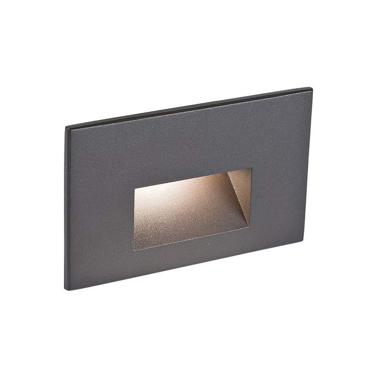 Image 1 WAC LEDme 5"W Bronzed Brass Horizontal 2700K LED Step Light