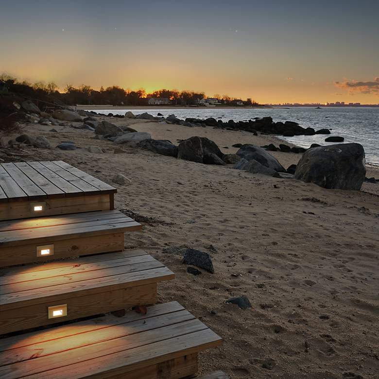 Image 3 WAC LEDme 5"W Bronzed Brass Horizontal 2700K LED Step Light more views