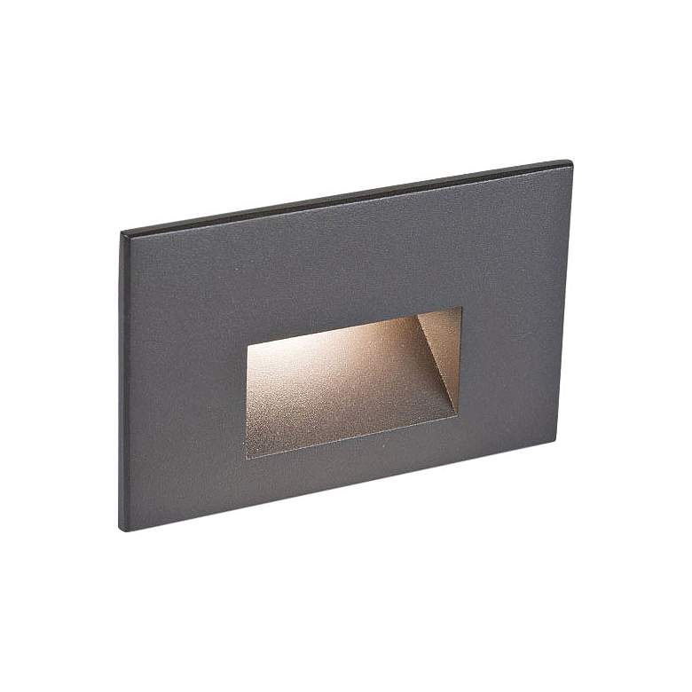Image 1 WAC LEDme 5"W Bronzed Brass Horizontal 3000K LED Step Light