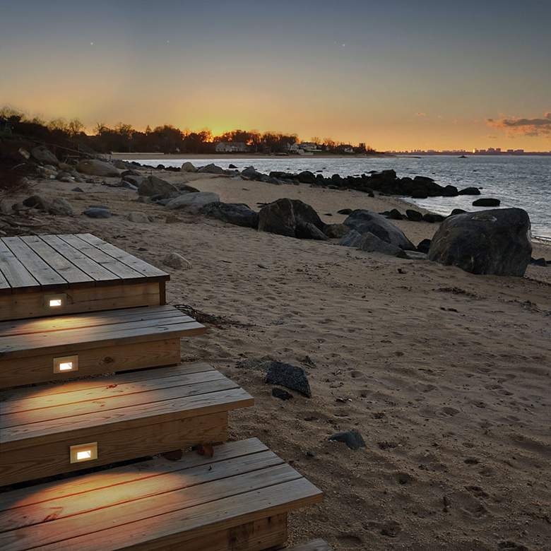 Image 3 WAC LEDme 5"W Bronzed Brass Horizontal 3000K LED Step Light more views