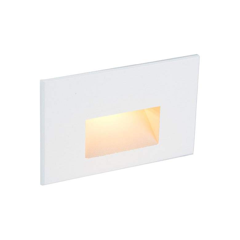 Image 1 WAC LEDme 5"W White Horizontal 3000K LED Step and Wall Light
