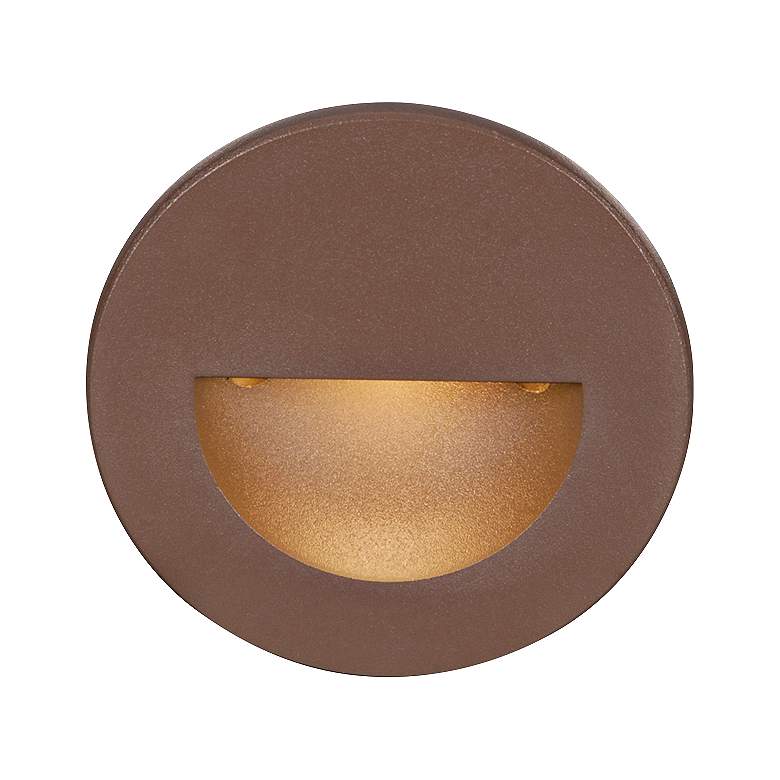 Image 1 WAC LEDme&#174; Bronze Round Step Light