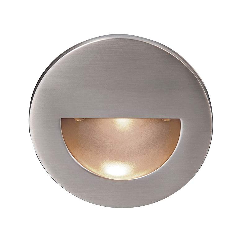 Image 1 WAC LEDme® Brushed Nickel Round Step Light