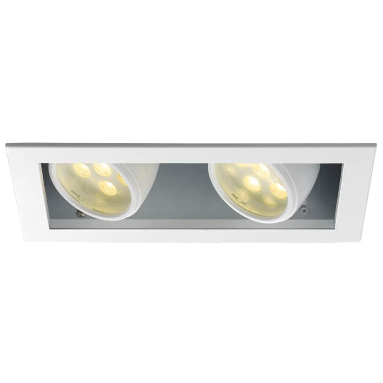 Image 1 WAC LEDme&#174; Double Spotlight Recessed Trim with Housing