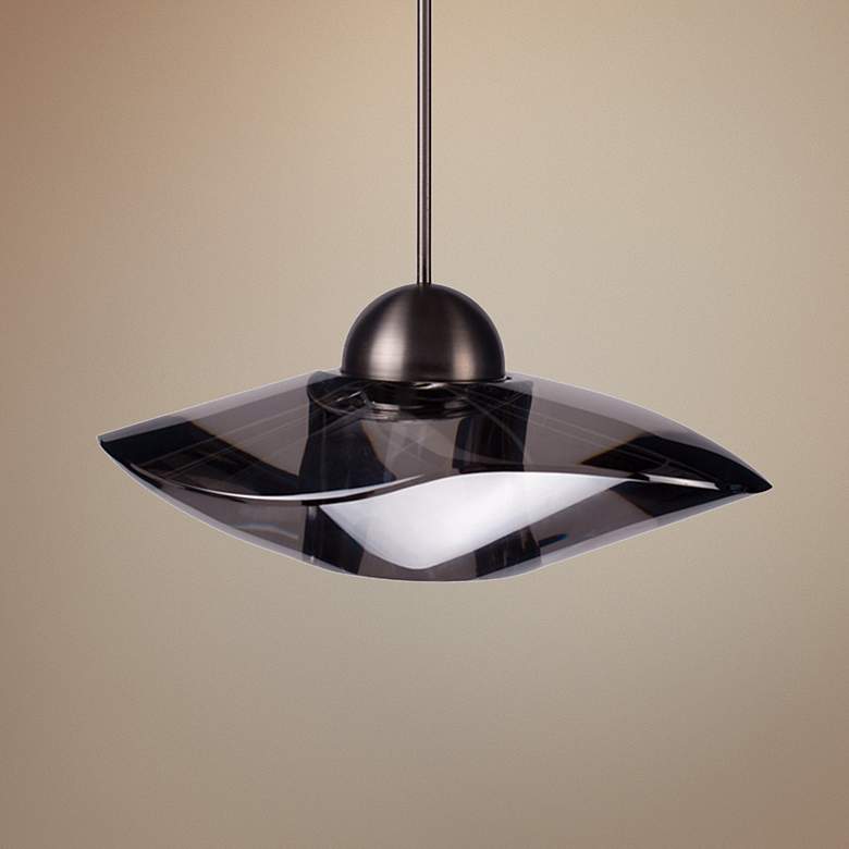 Image 1 WAC LEDme® LED Smoke Crystal Track Pendant Light