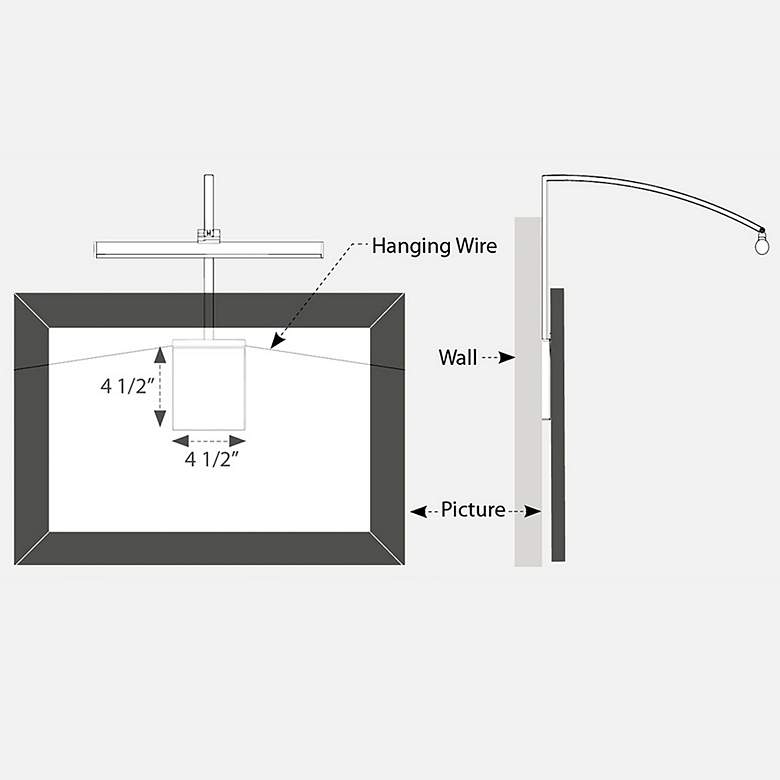 Image 2 WAC LEDme Vibe 25" Wide Black Direct Wire LED Picture Light more views