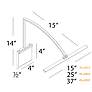 3_WAC LEDme Vibe 25" Wide Black Direct Wire LED Picture Light more views