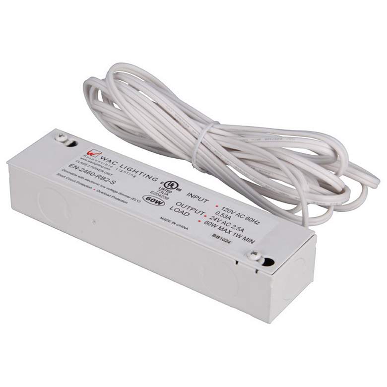 Image 1 WAC LINE 24 Volt/60 Watt Remote Class 2 Transformer