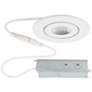 WAC Lotos 2" White Round Adjustable LED Recessed Kit