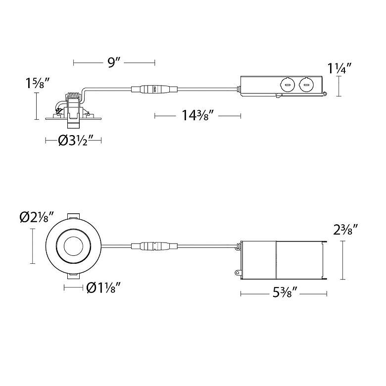 Image 2 WAC Lotos 2 inch White Round Adjustable LED Recessed Kit more views