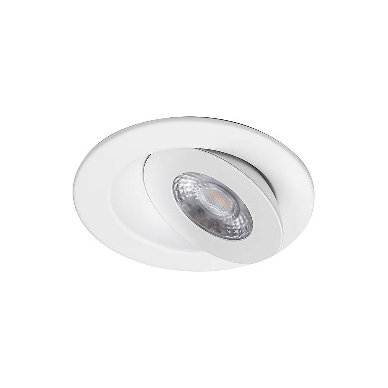 Image 2 WAC Lotos 4 inch White Round Adjustable 5-CCT LED Recessed Kit more views