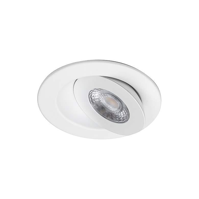 Image 2 WAC Lotos 4" White Round Adjustable 5-CCT LED Recessed Kit more views