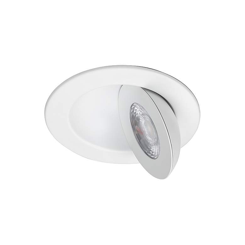 WAC Lotos 4&quot; White Round Adjustable 5-CCT LED Recessed Kit more views