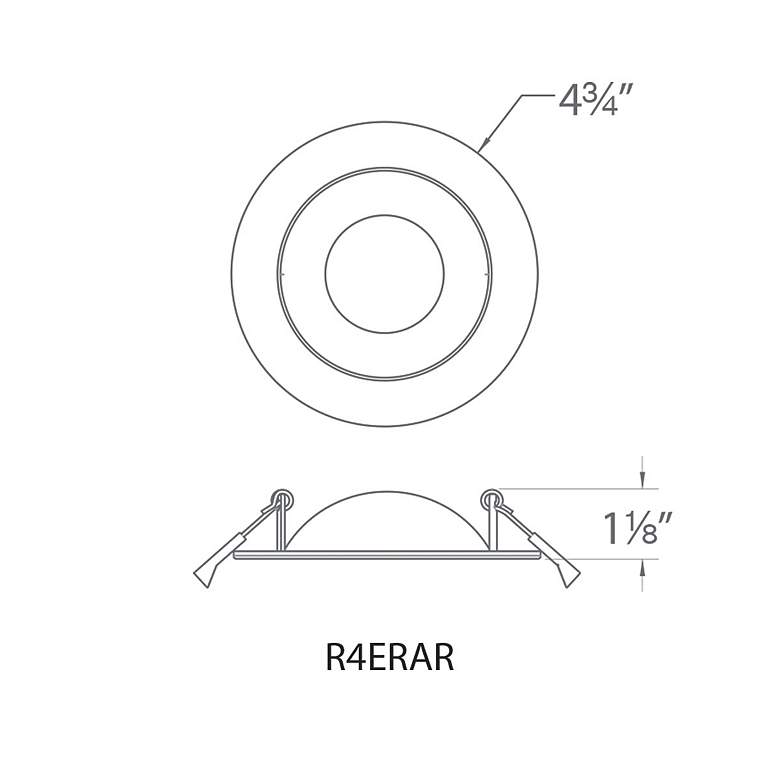 Image 4 WAC Lotos 4 inch White Round Adjustable 5-CCT LED Recessed Kit more views