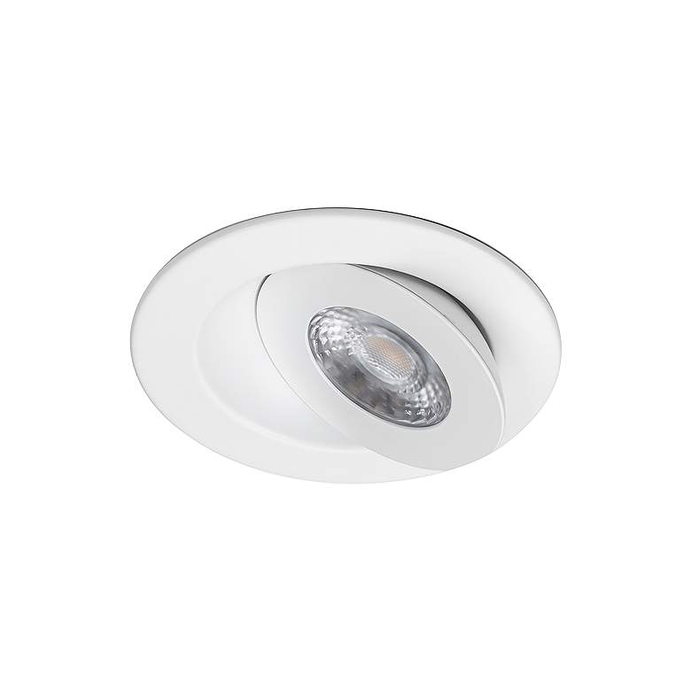 Image 1 WAC Lotos 4" White Round Adjustable LED Recessed Kit