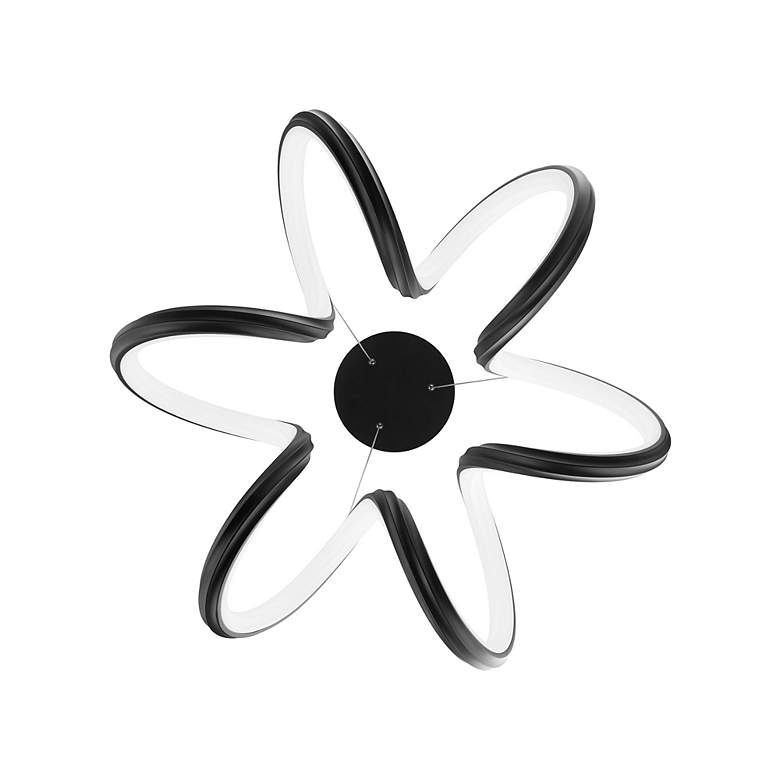 Image 3 WAC Mamba 26" Wide Black Metal Ribbon LED Pendant Light more views