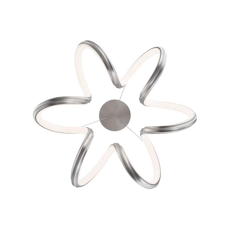 Image 6 WAC Mamba 26" Wide Brushed Nickel LED Pendant Light more views