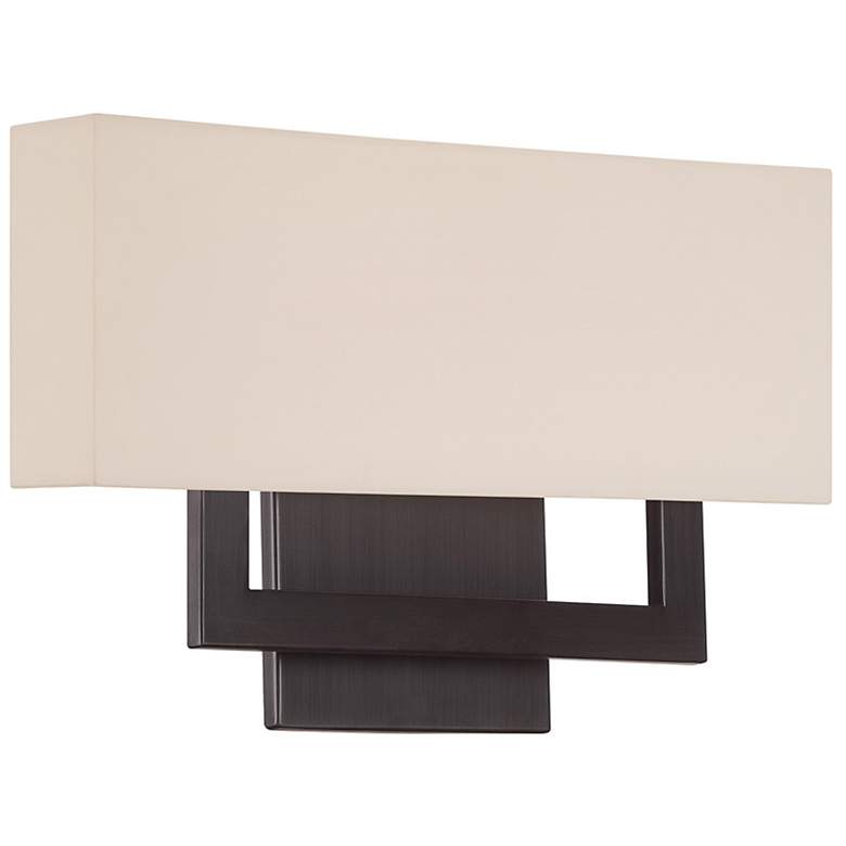 Image 1 WAC Manhattan 15"W Brushed Bronze Medium LED Wall Sconce