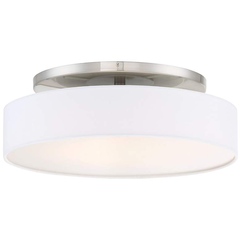 Image 1 WAC Manhattan 20" Wide Brushed Nickel LED Ceiling Light