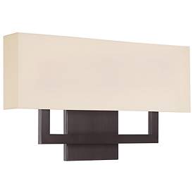 Image2 of WAC Manhattan 22" Wide Brushed Bronze LED Wall Sconce
