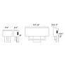 Thumbnail3 of WAC Manhattan 22" Wide Brushed Bronze LED Wall Sconce more views