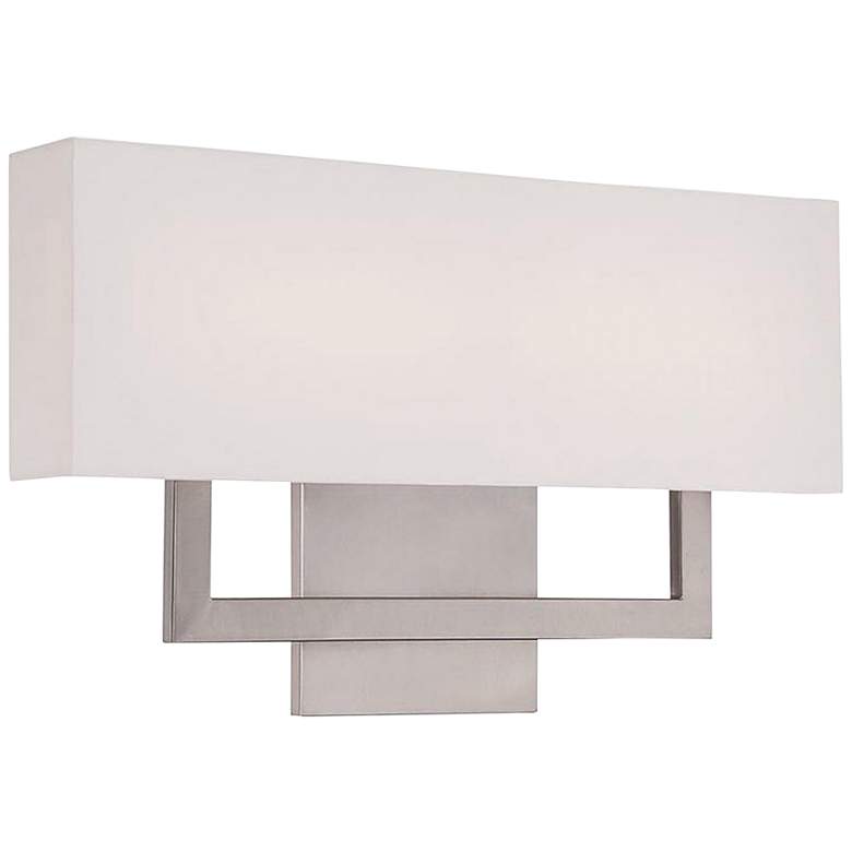 Image 1 WAC Manhattan 22" Wide Brushed Nickel LED Wall Sconce