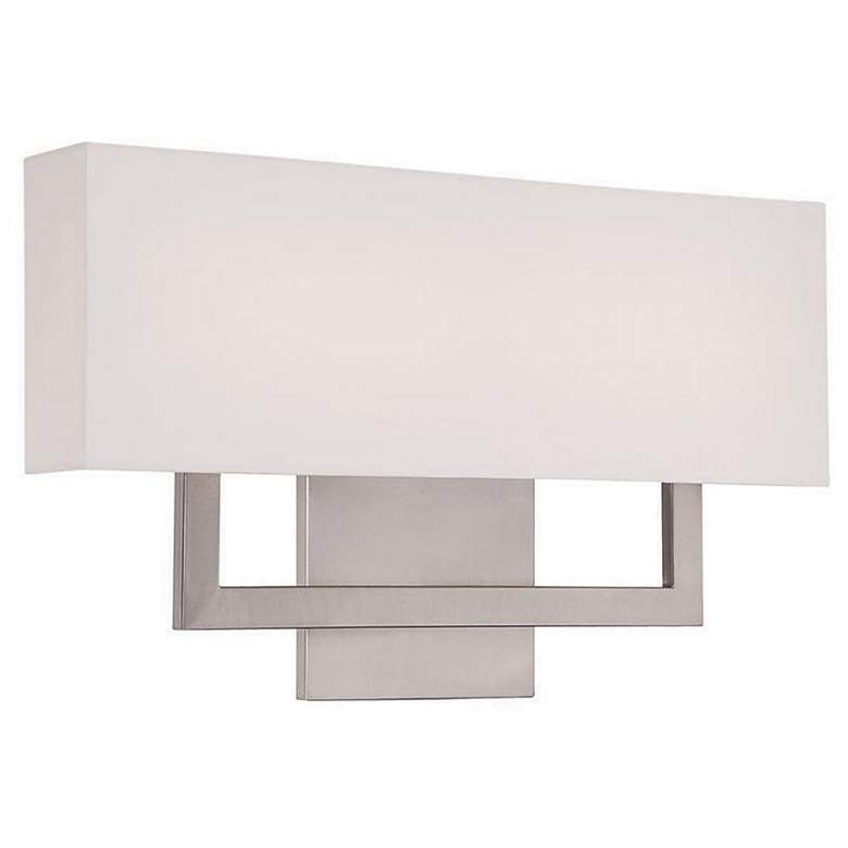 Image 1 WAC Manhattan 22 inch Wide Brushed Nickel LED Wall Sconce