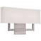 WAC Manhattan 22" Wide Brushed Nickel LED Wall Sconce