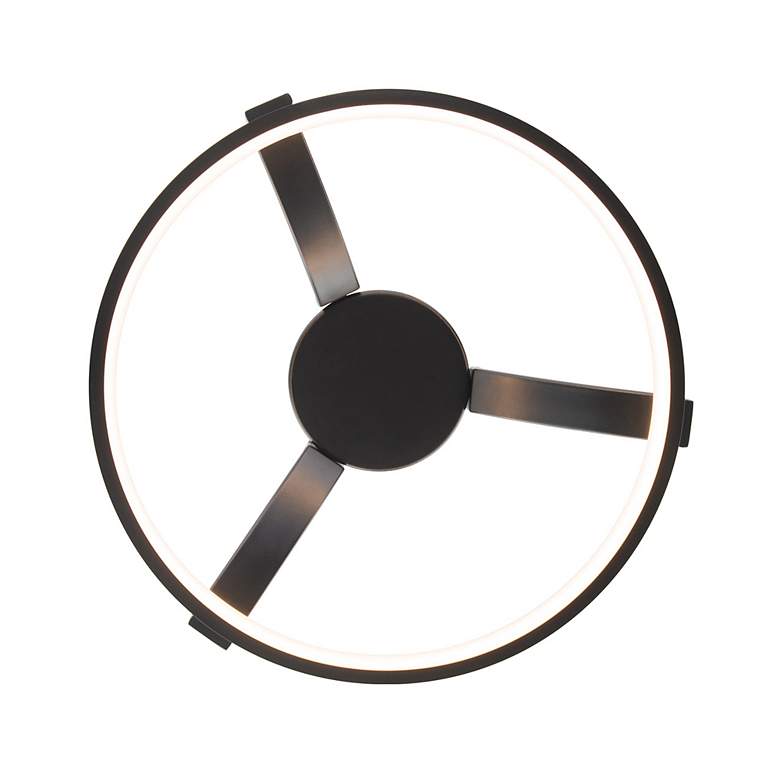 Image 2 WAC Marques 16" Wide Black LED Ceiling Light more views