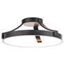 1_WAC Marques 16" Wide Black LED Open Ring Ceiling Light