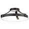 WAC Marques 16" Wide Black LED Open Ring Ceiling Light