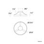 4_WAC Marques 16" Wide Black LED Open Ring Ceiling Light more views