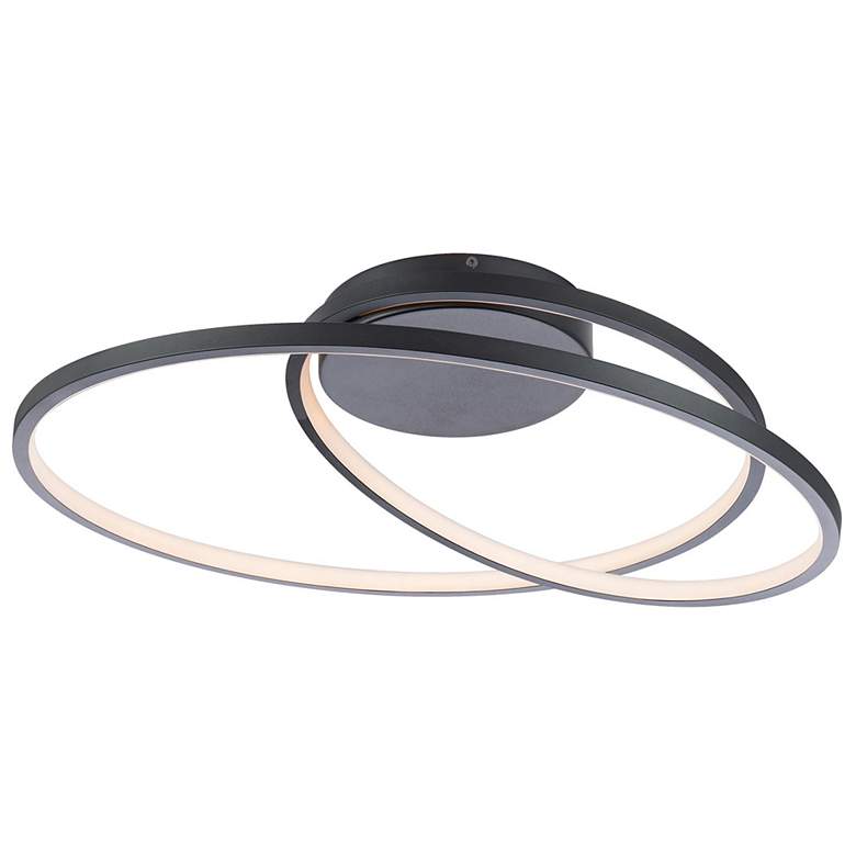 Image 1 WAC Marques 21 1/2" Wide Black LED Ceiling Light