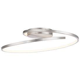 Image3 of WAC Marques 21 1/2" Wide Brushed Nickel LED Ceiling Light