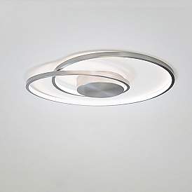 Image2 of WAC Marques 21 1/2" Wide Brushed Nickel LED Ceiling Light