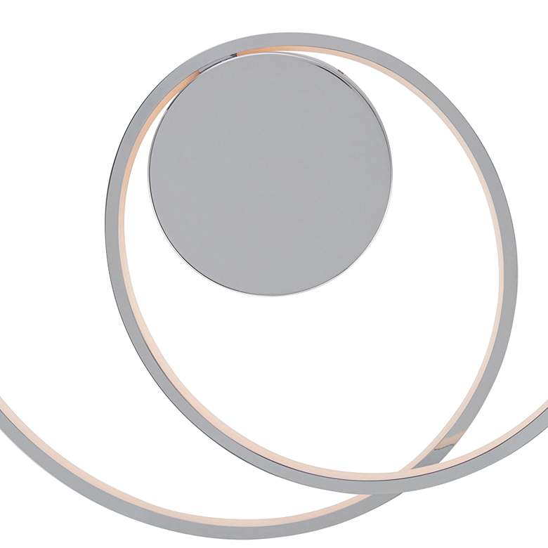 Image 2 WAC Marques 21 3/4" Wide Chrome LED Ceiling Light more views