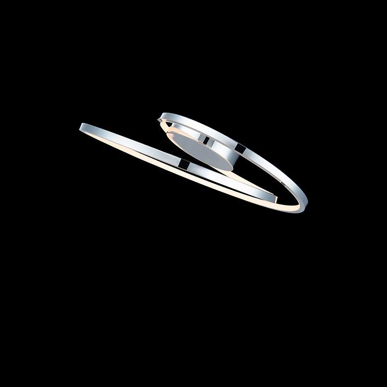 Image 3 WAC Marques 21 3/4" Wide Chrome LED Modern Ring Ceiling Light more views