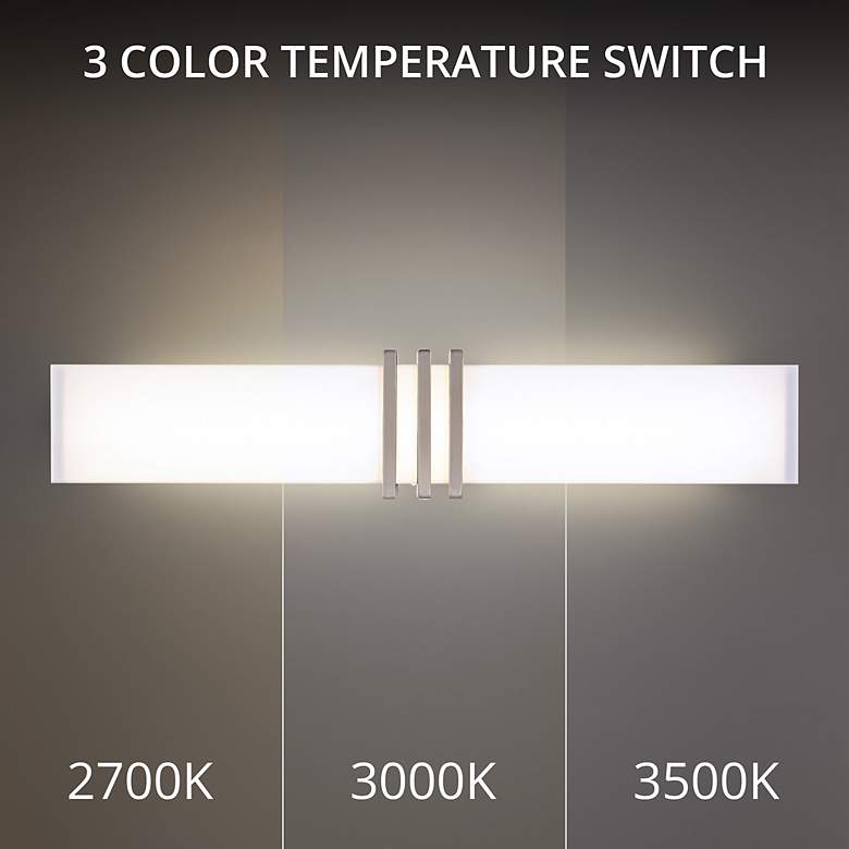 Image 2 WAC Minibar 28" Wide Brushed Nickel LED Vanity Bath Light more views