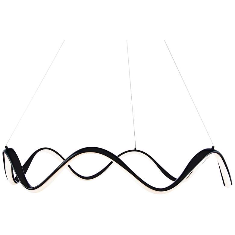 Image 2 WAC Morae 30" Wide Black LED Pendant Light