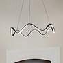 1_WAC Morae 30" Wide Black LED Pendant Light