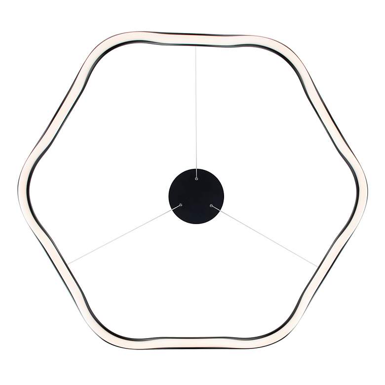 Image 4 WAC Morae 30" Wide Black LED Pendant Light more views