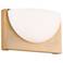 WAC Mylie 6" High Aged Brass LED Wall Sconce