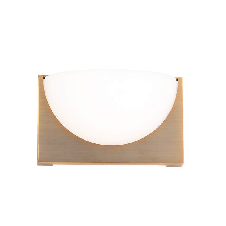 Image 2 WAC Mylie 6" High Aged Brass LED Wall Sconce more views