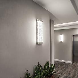Image4 of WAC Mythical 18" High Polished Nickel LED Wall Sconce more views